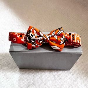 Hermes silk bow tie